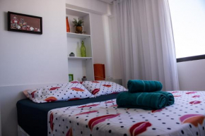 Flat lado Shopping -Vista p Mar